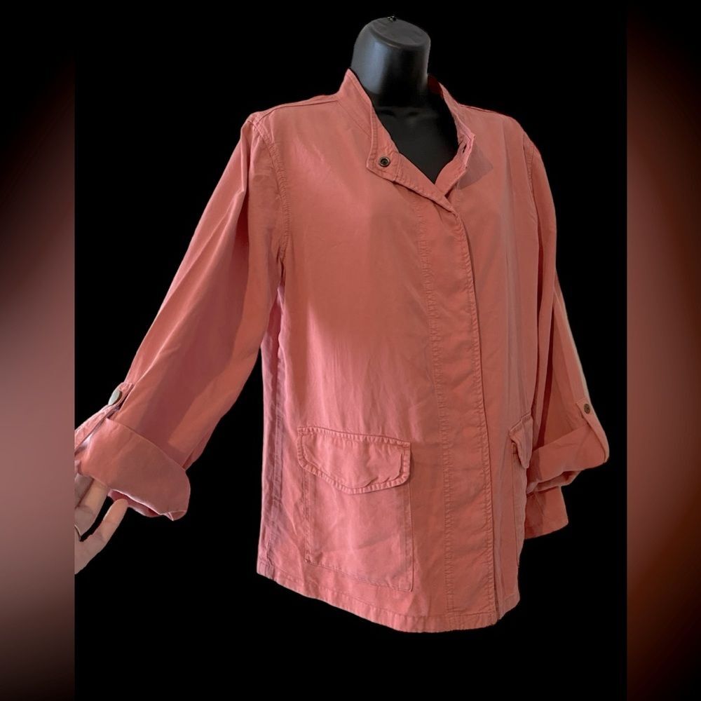 Anthropologie Sanctuary women’s utility jacket lightweight dusty pink NWT size M
